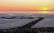 Spiral Jetty at Sunset
